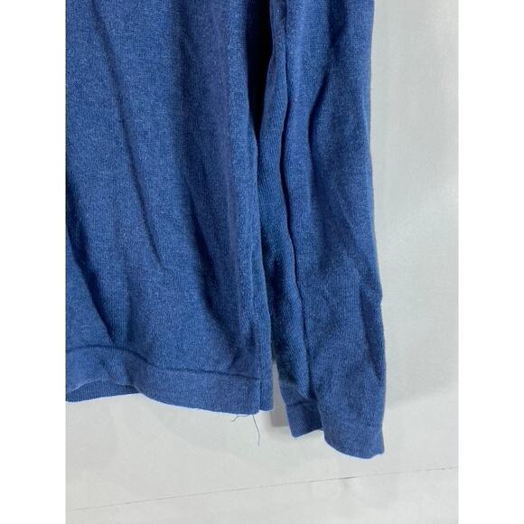 BANANA REPUBLIC Men's Blue Regular-Fit V-Neck Long Sleeve Pullover Sweater SZ S - Picture 6 of 11